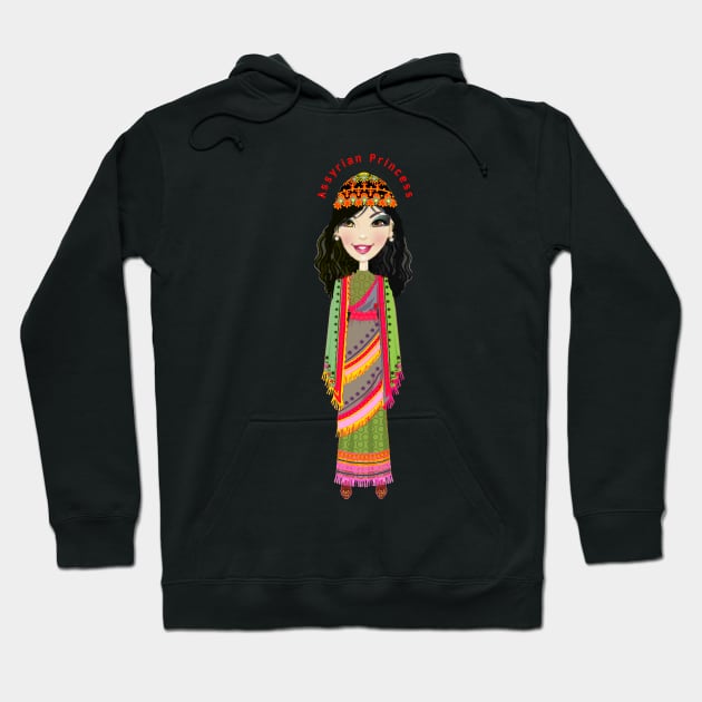 Assyrian Princess Hoodie by doniainart